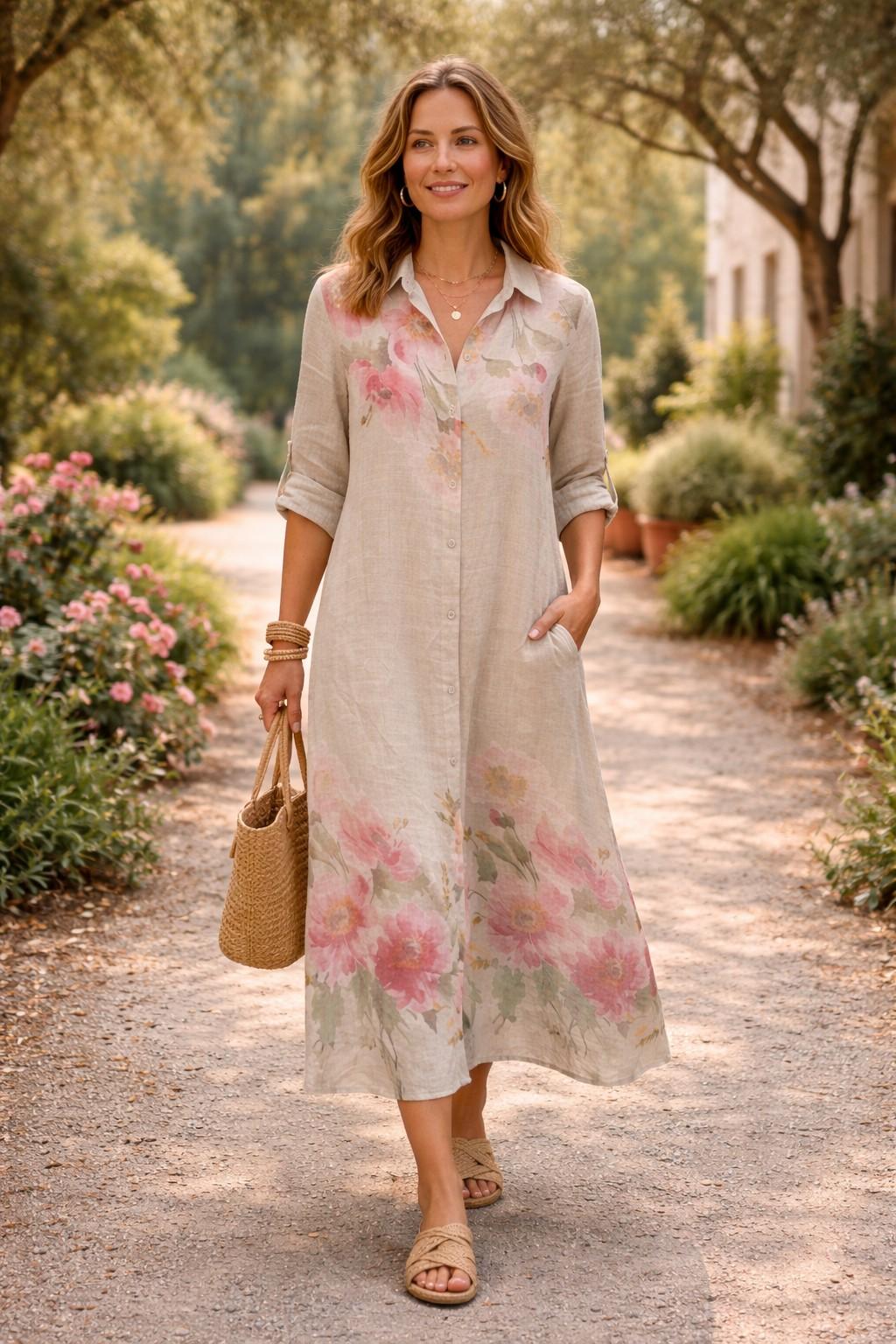 Abiti maxi Donna Sky blue ANGELOOK MSA-R25086 #c Efashion Paris