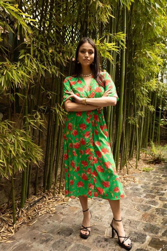 Abiti al polpaccio Donna Green Luc-ce 1006 Efashion Paris