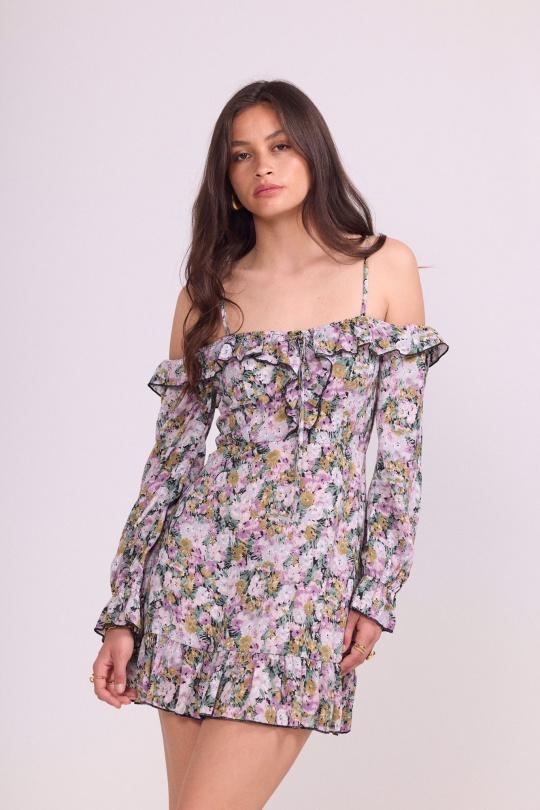 Robes courtes Femme Bleu Luc-ce 1055 Efashion Paris