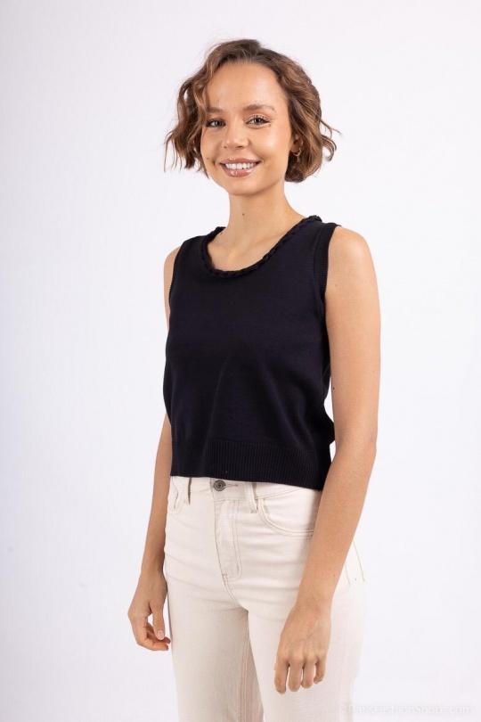 Débardeurs Femme Noir Luc-ce 2622 Efashion Paris