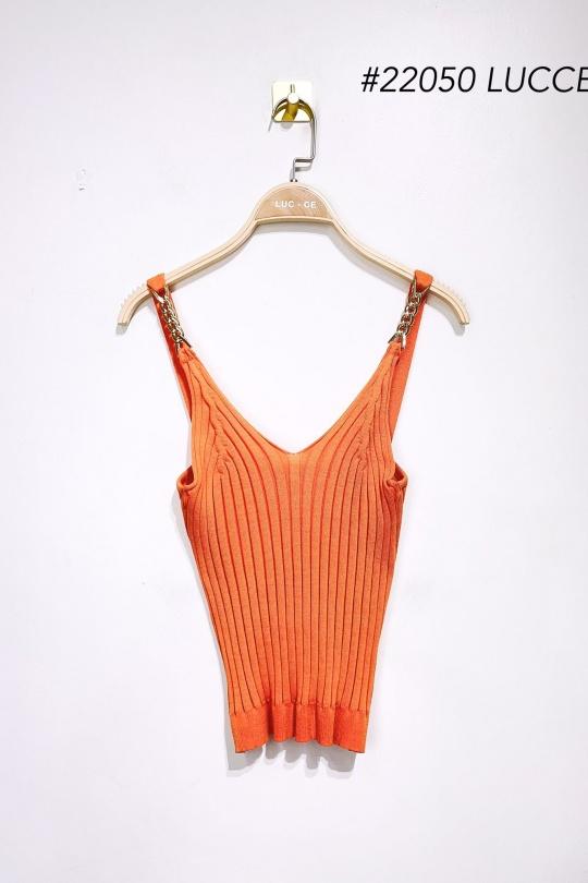 Vests Women Orange Luc-ce 22050 Efashion Paris