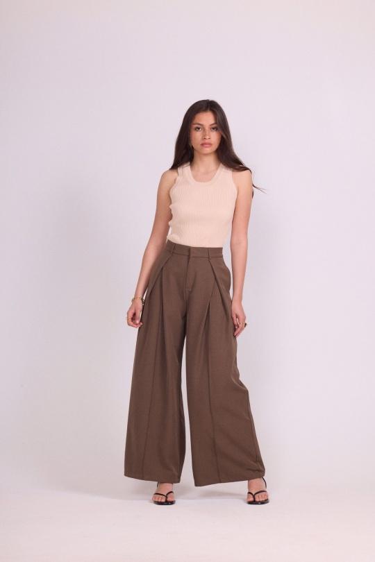 Débardeurs Femme Beige Luc-ce 22042 Efashion Paris