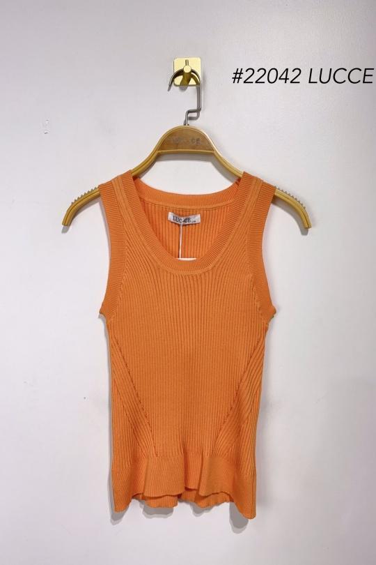 Débardeurs Femme Orange Luc-ce 22042 Efashion Paris