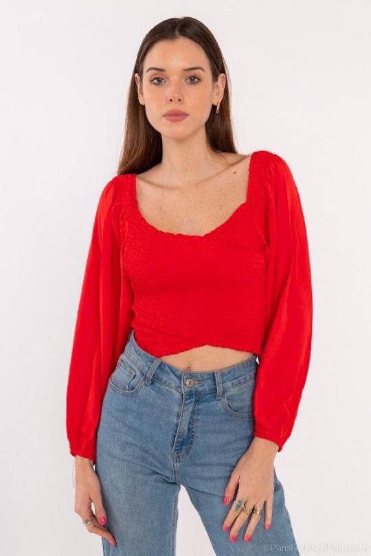 Top Donna Red Luc-ce 4904 Efashion Paris