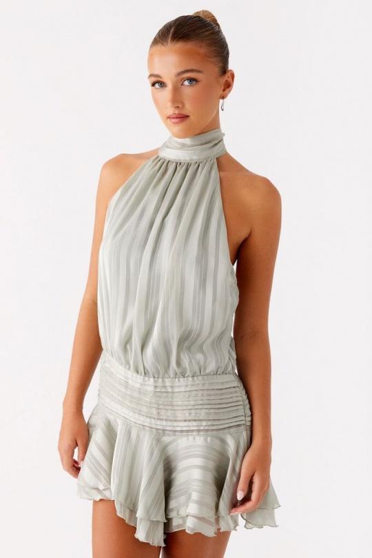 Vestidos cortos Mujer Green Luc-ce RO1864 Efashion Paris