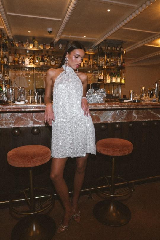 Robes courtes Femme Ecru Luc-ce RO2016 Efashion Paris