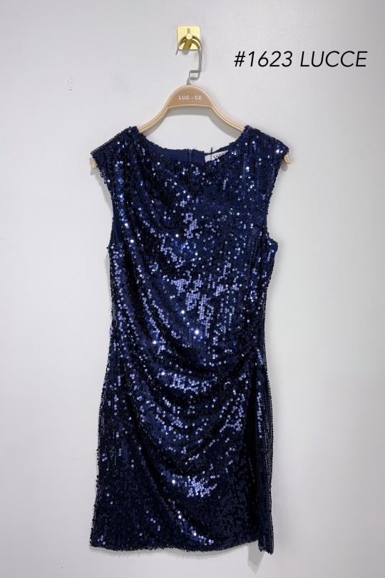 Robes courtes Femme Bleu marine Luc-ce RO1623 Efashion Paris