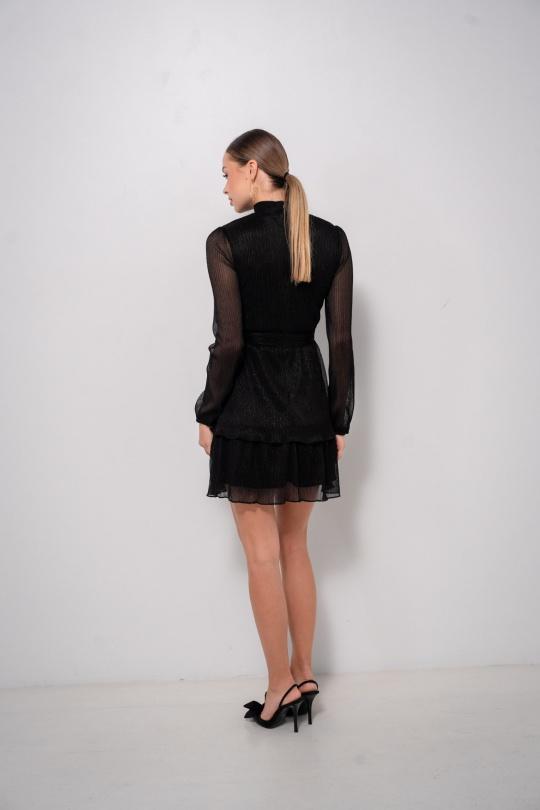 Robes courtes Femme Noir Luc-ce RO1624 Efashion Paris