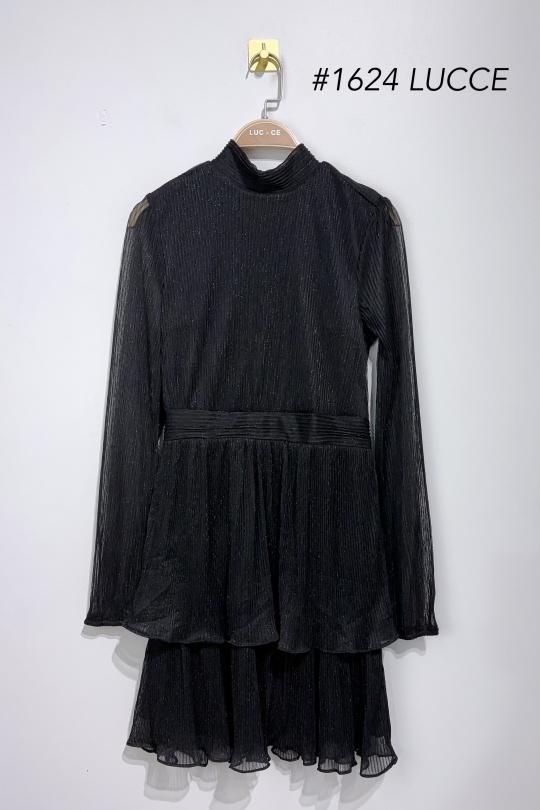 Robes courtes Femme Noir Luc-ce RO1624 Efashion Paris