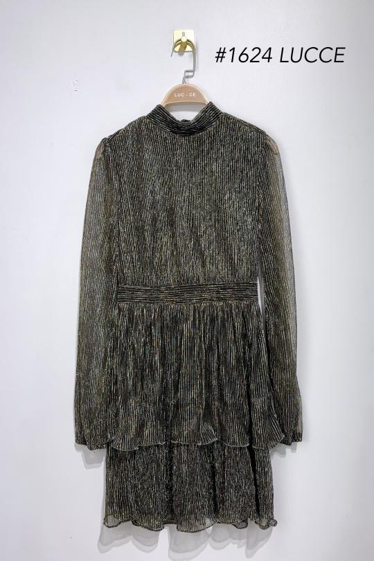 Robes courtes Femme Noir Luc-ce RO1624 Efashion Paris