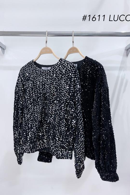 Vestes  Femme Noir Luc-ce VE1611 Efashion Paris