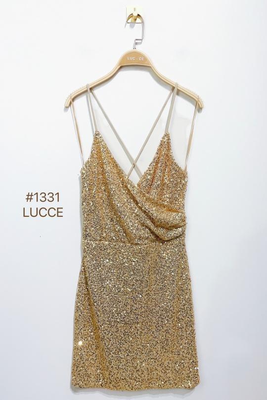 Robes courtes Femme Or Luc-ce RO1331 Efashion Paris