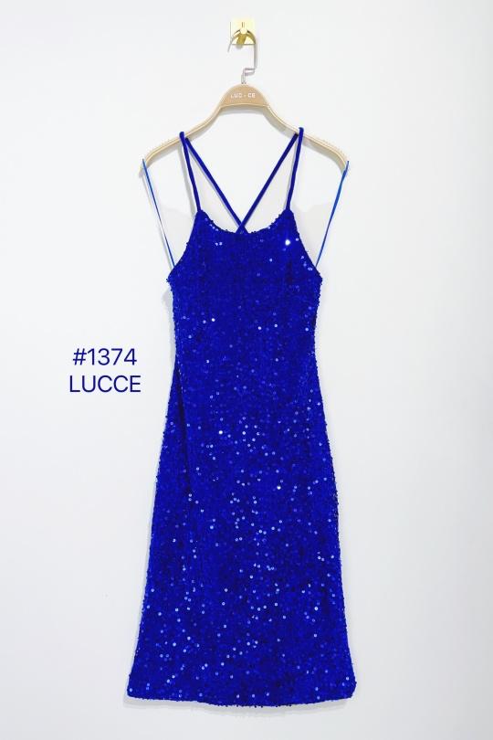 Robes mi-longues Femme Or Luc-ce RO1374 Efashion Paris