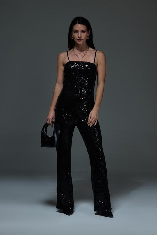 Combinaisons Femme Noir Luc-ce COM1296 Efashion Paris