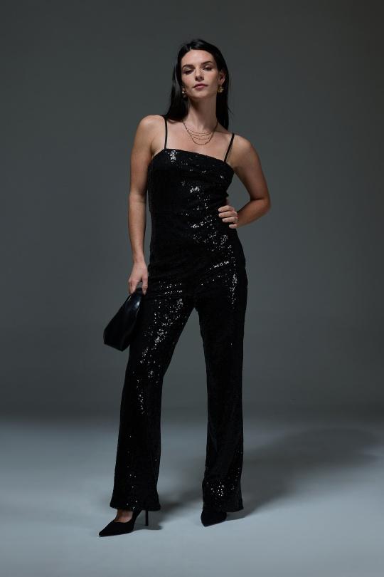 Combinaisons Femme Noir Luc-ce COM1296 Efashion Paris