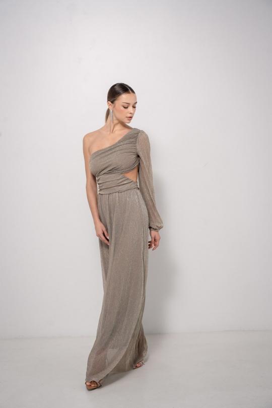 Robes longues Femme Taupe Luc-ce RO1301 Efashion Paris