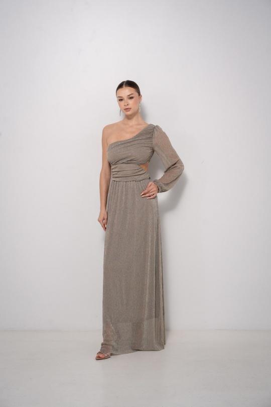 Robes longues Femme Taupe Luc-ce RO1301 Efashion Paris