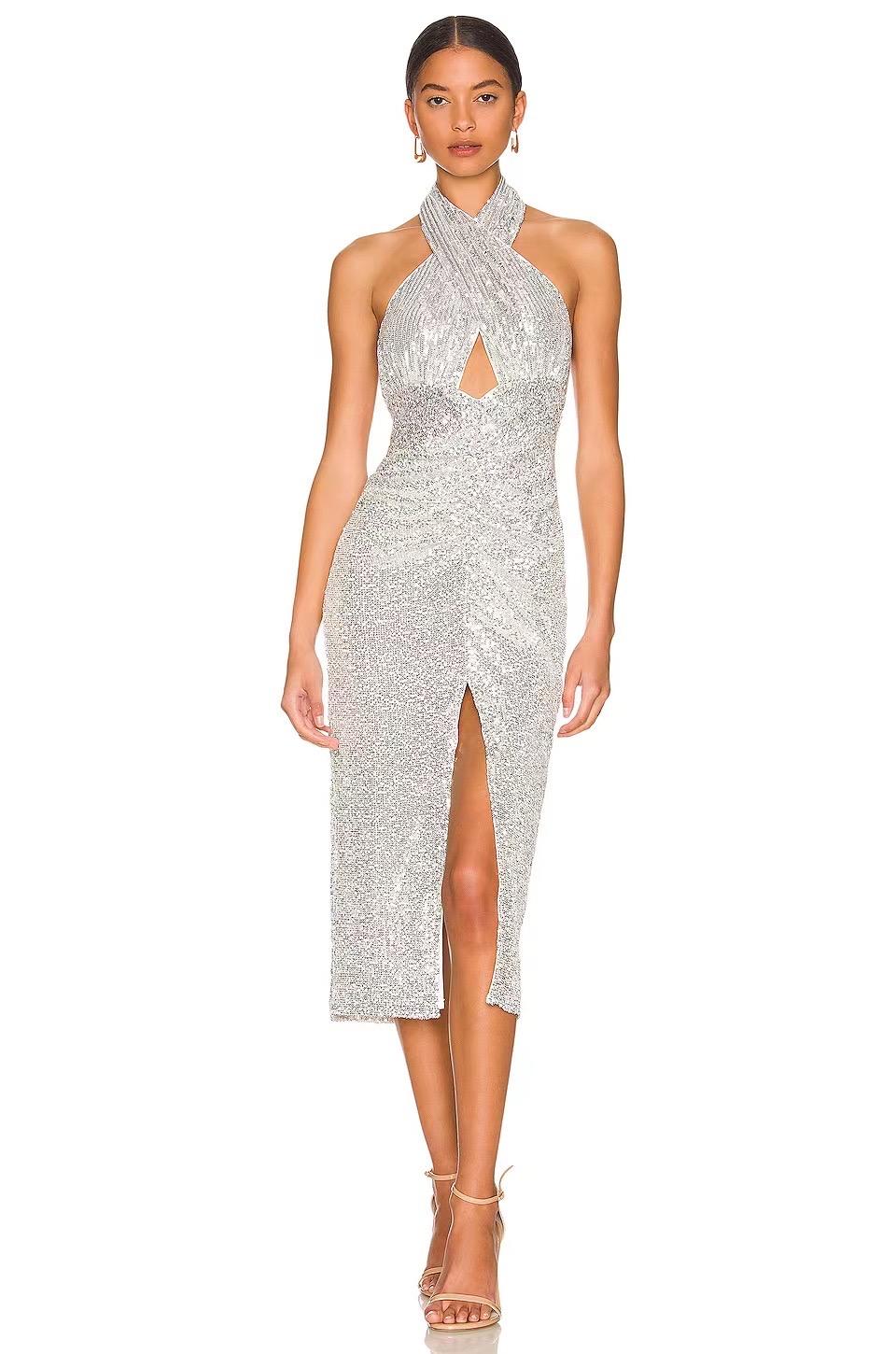 Robes mi-longues Femme Noir Luc-ce RO1413 #c Efashion Paris