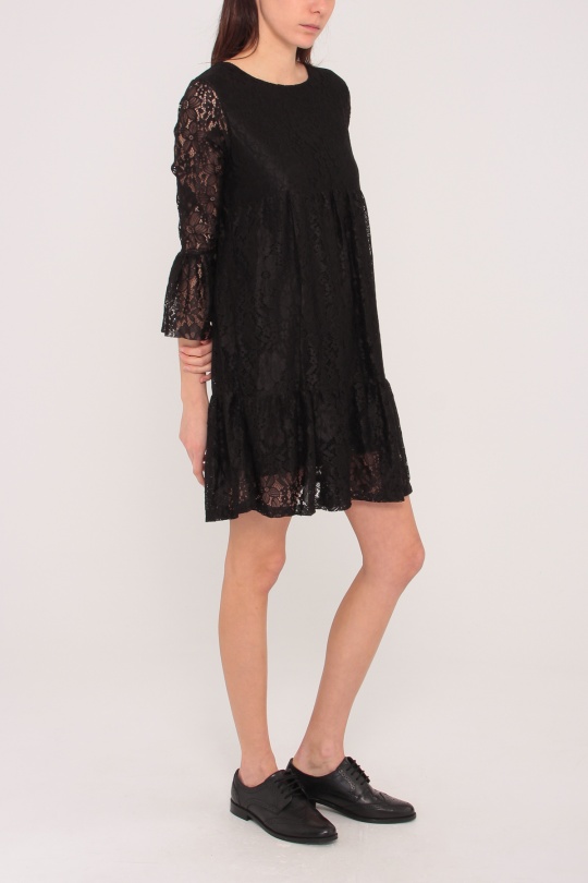 Robes courtes Femme Moutarde ROY LYS 3584 Efashion Paris