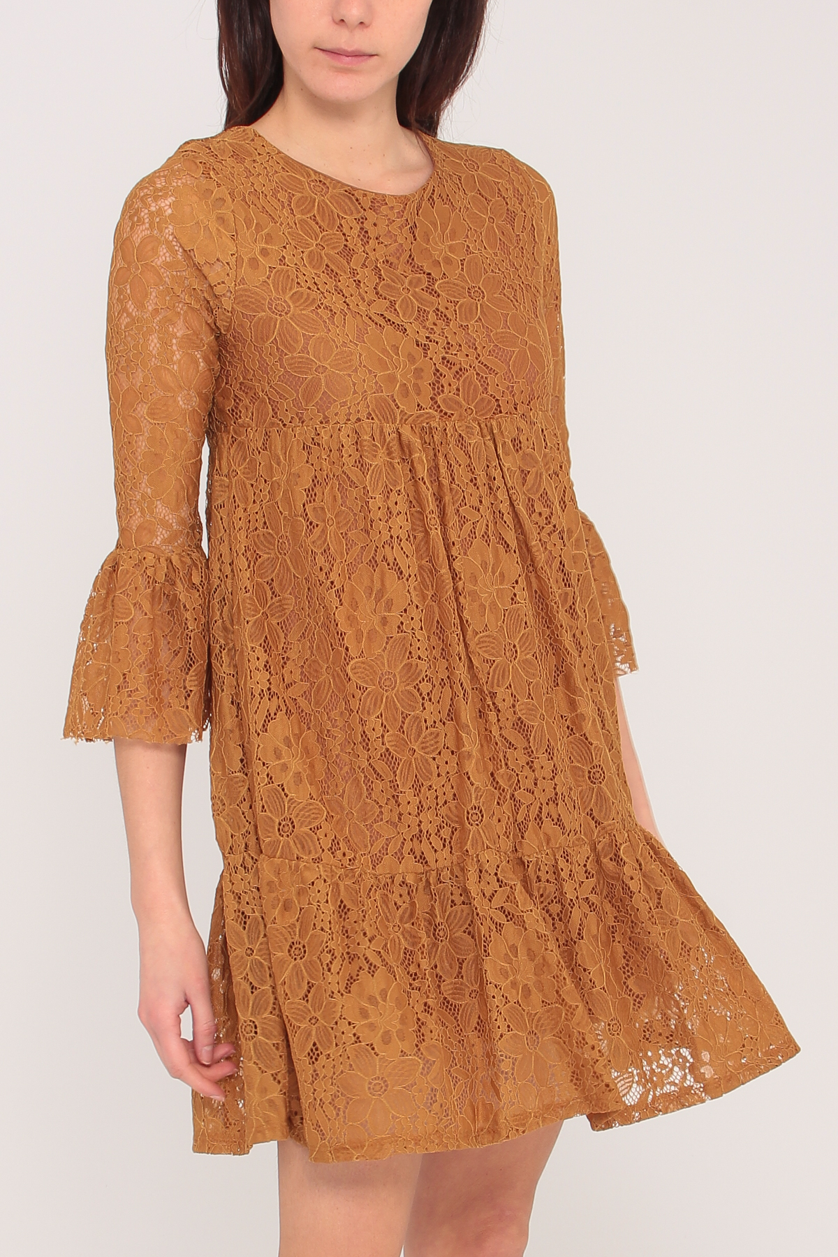 Vestidos cortos Mujer Mustard ROY LYS 3584 #c Efashion Paris