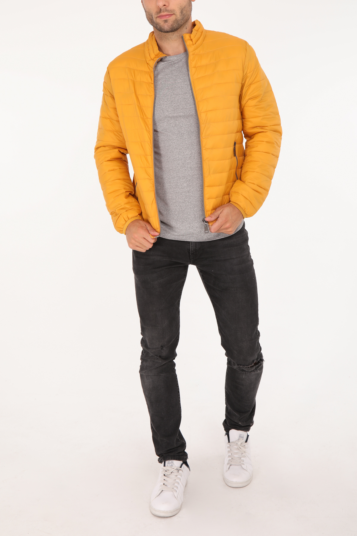 Piumini Uomo Mustard ROY LYS L276-17 #c Efashion Paris