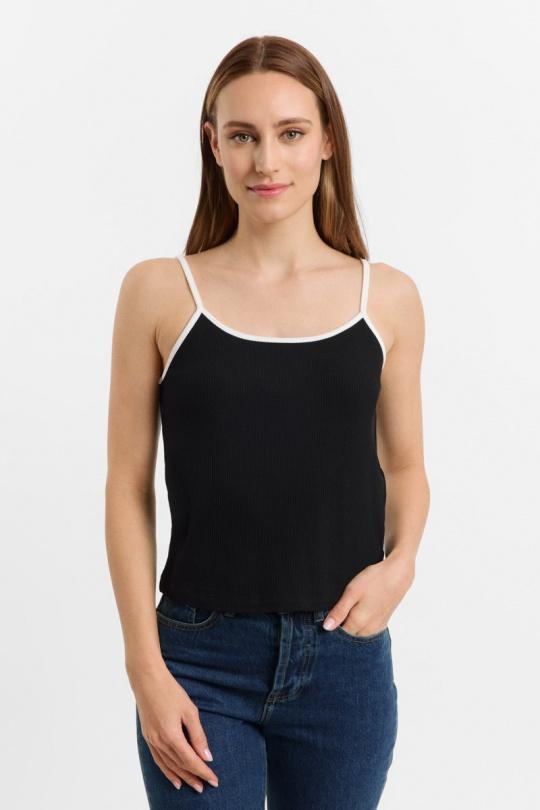 Canotte Donna Black SWEEWE 75024 Efashion Paris