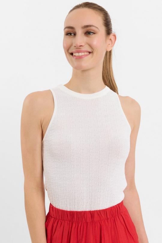 Canotte Donna Cream SWEEWE 75237 Efashion Paris