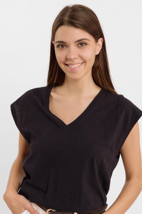 T-shirts Donna Black SWEEWE 75201 Efashion Paris