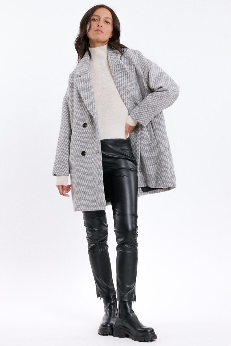 Manteaux Femme Gris SWEEWE 67211 #c Efashion Paris