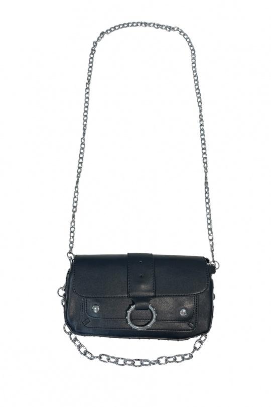 Sacs à bandoulière Maroquinerie Noir MALONE 6805 Efashion Paris